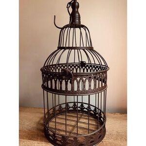 Vintage Iron Bird Cage